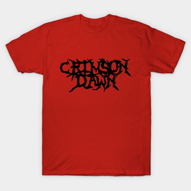 Crimson Dawn (Black) T-Shirt by Geekgasms